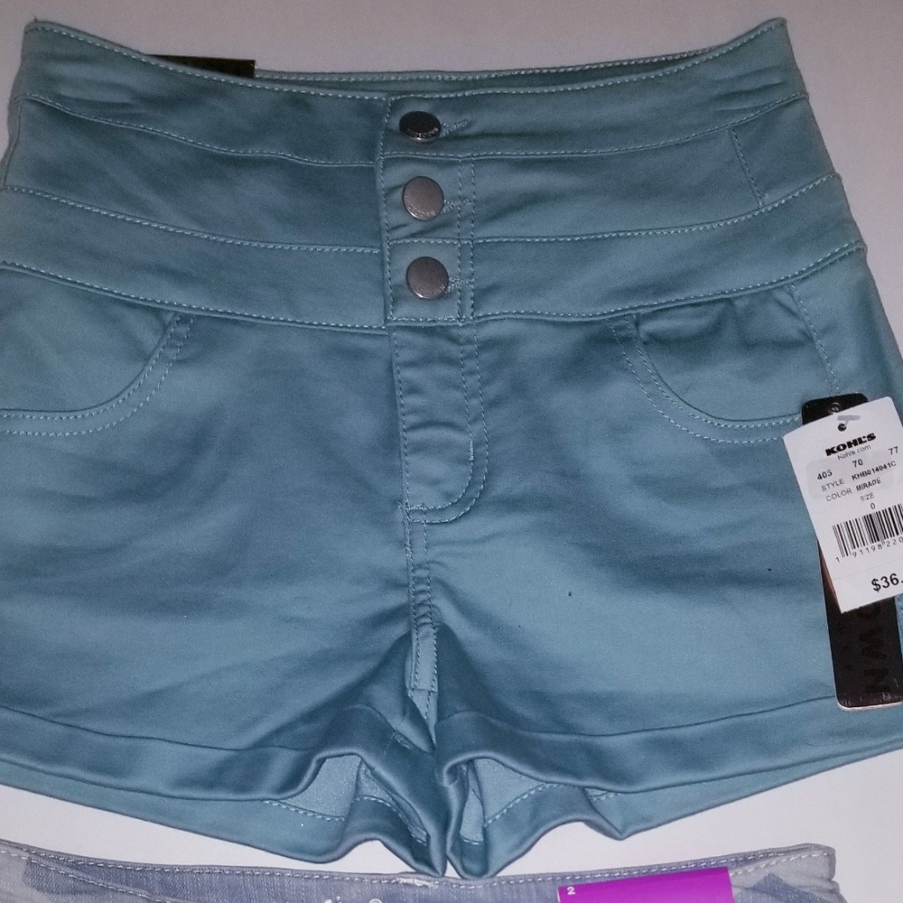 High Rise Shortie Shorts